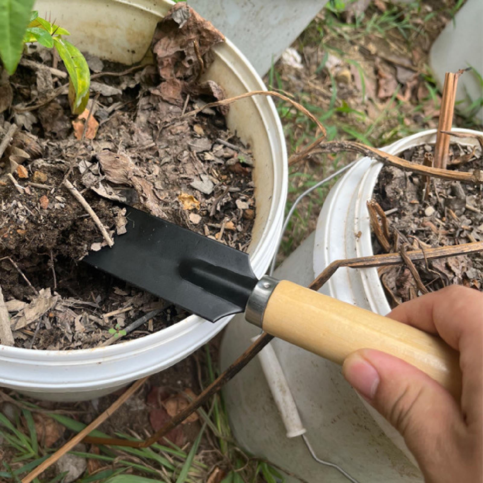 Gardening Tools For Digging - Small Garden Spade Digging Tool Wood