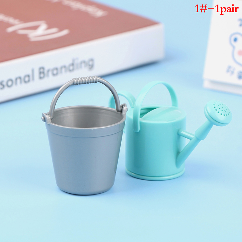 Gardening Tools Kids Set - 2PCS/Set Plastic Dollhouse Miniature Bucket Watering