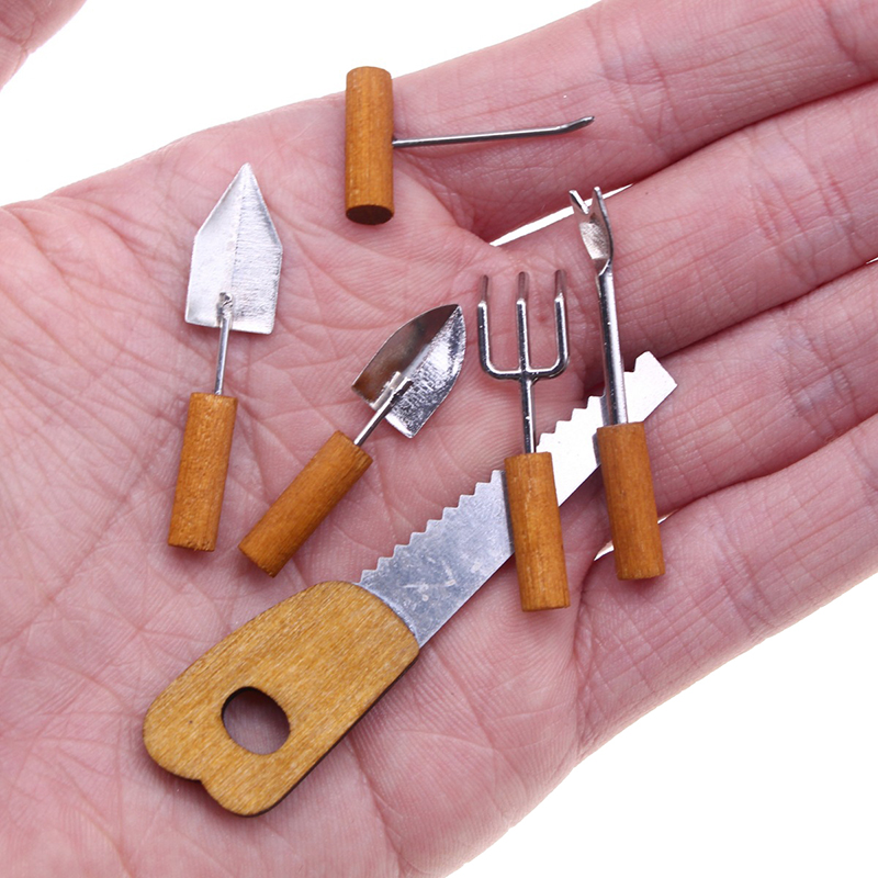 Gardening Tools Kids Set - 6Pcs/set Dollhouse Miniature Simulation Farm Tools