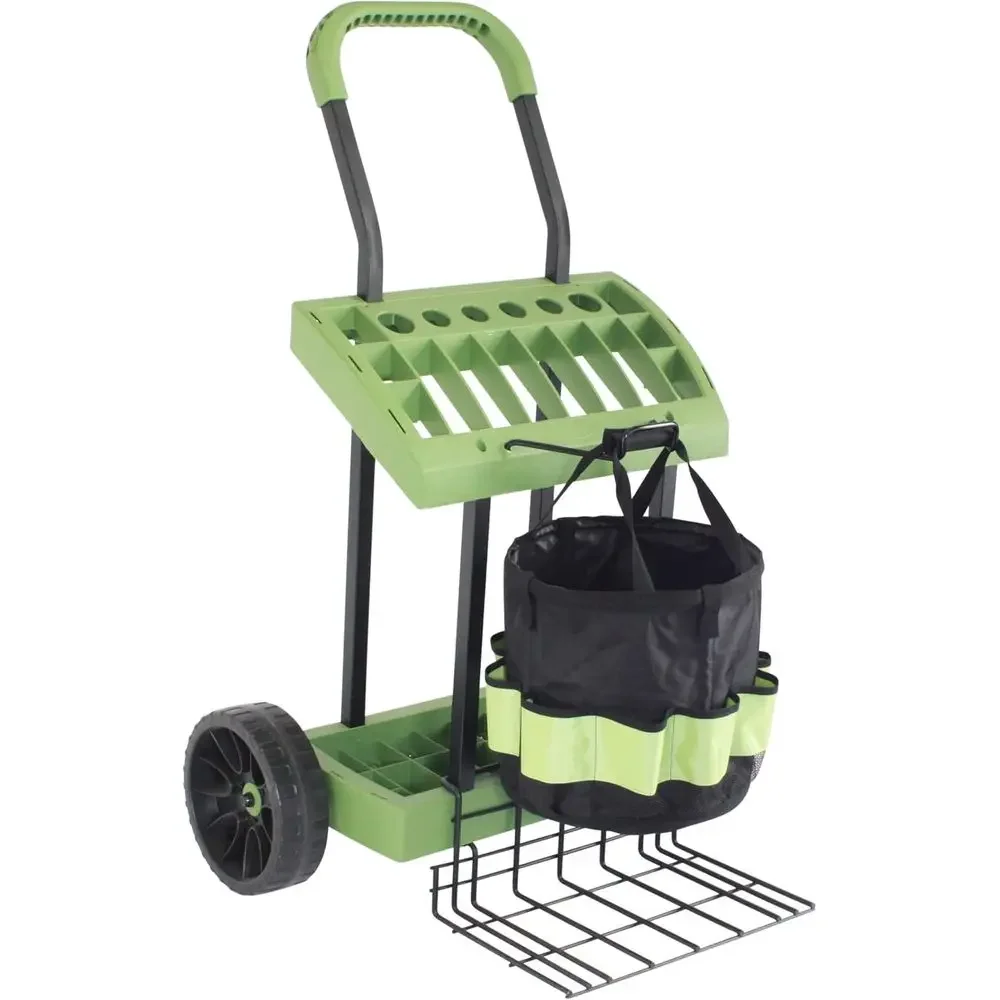 Gardening Tools Made In Usa - Garden Tool Cart with Tote, Wheeled
