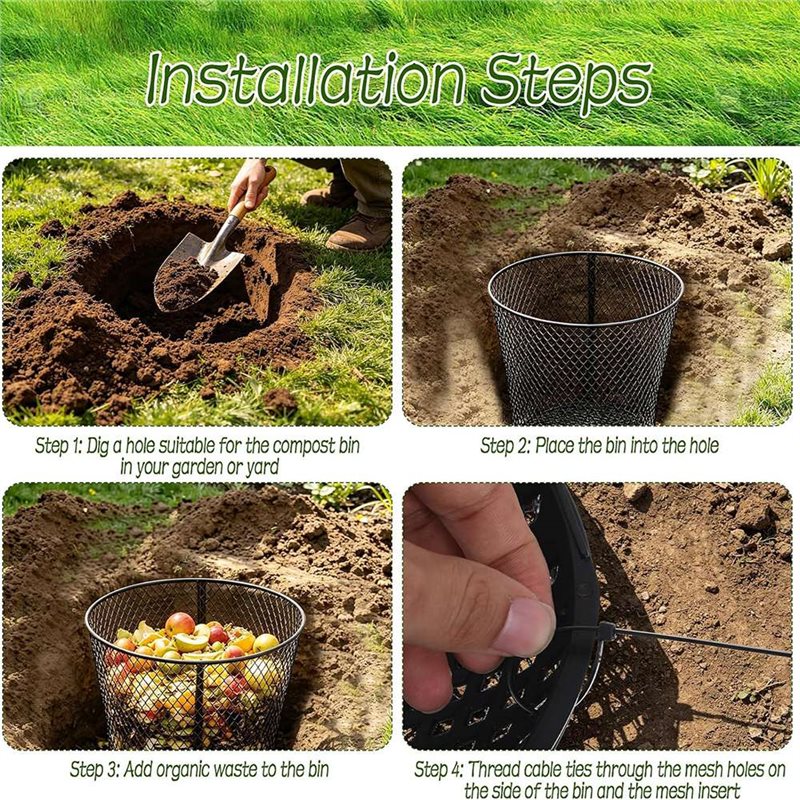 4 Pack Large Inground Worm Com - Compost Bin review and price