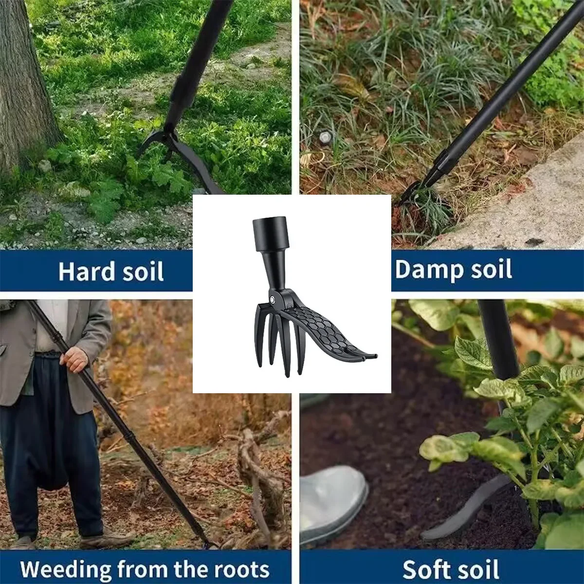 Stand Up Weed Puller Tool with - Gardening Tools For Digging review and price