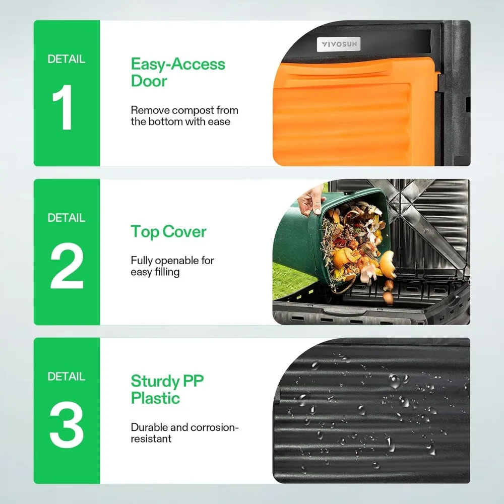 Gallon Outdoor Composting Bin  - Compost Bin review and price