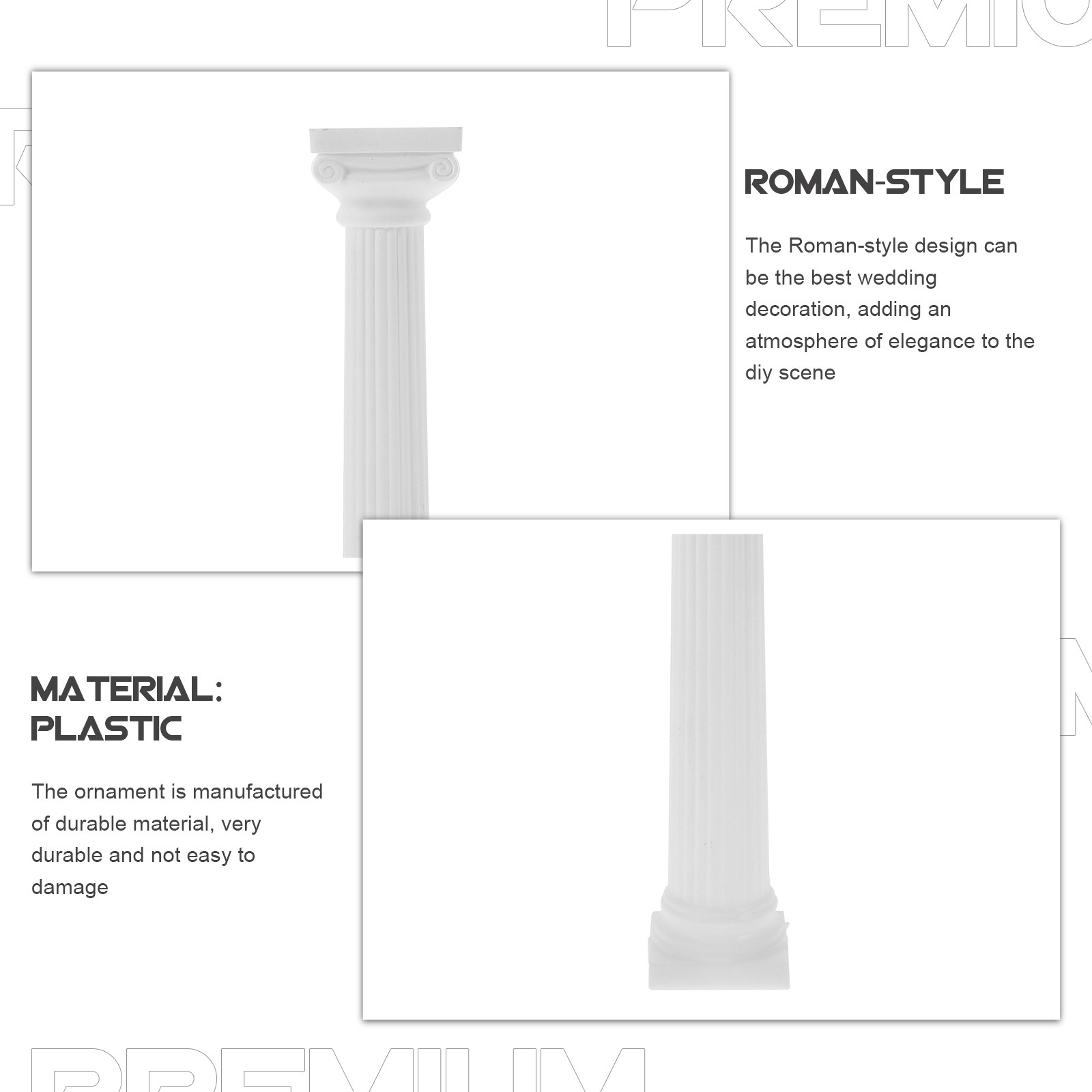 6Pcs Plastic Roman Pillar Mini - Gardening Tools Photo review and price