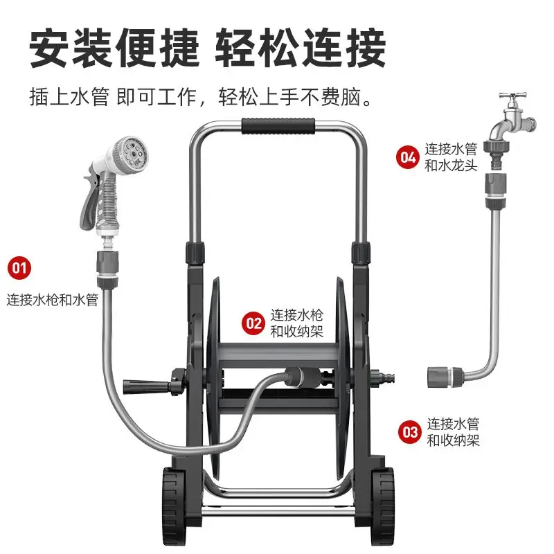 Premium Color Random Hose Reel - Gardening Tools Rack review and price