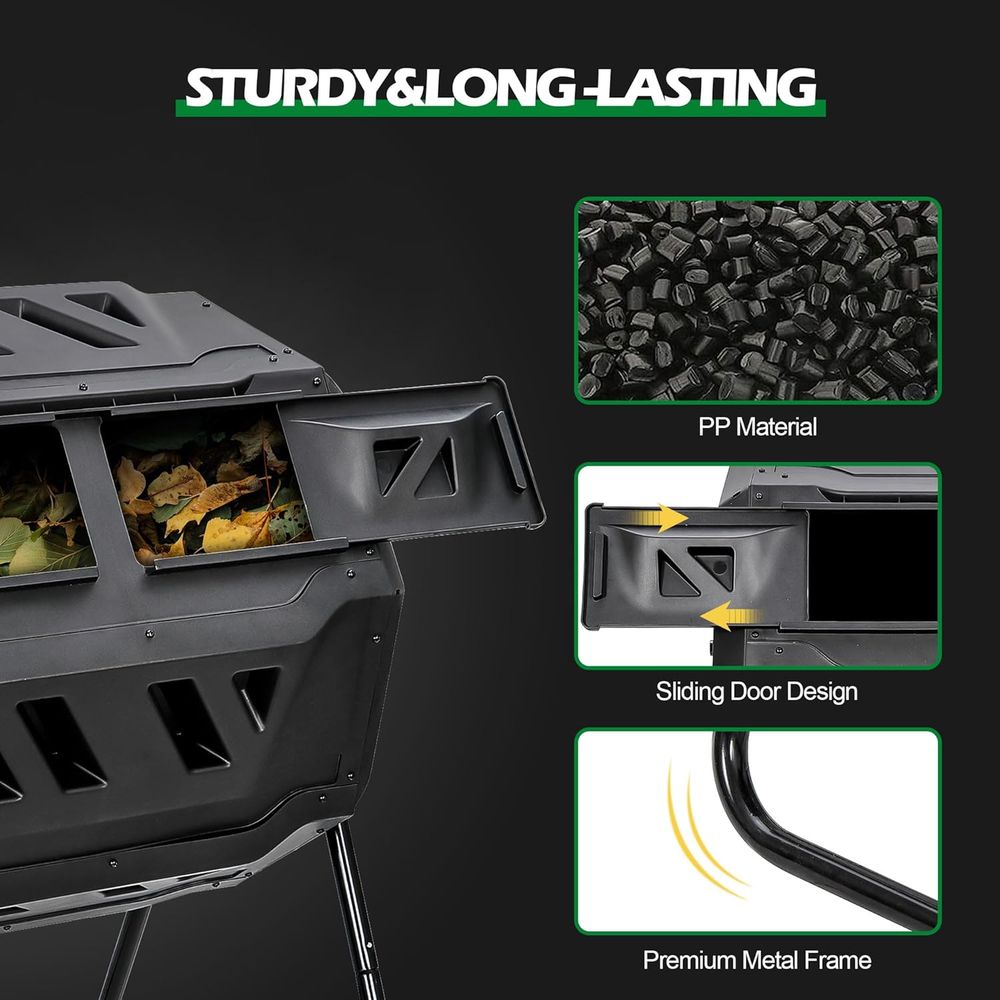 43 Gallon Compost Tumbler Bin  - Compost Bin review and price