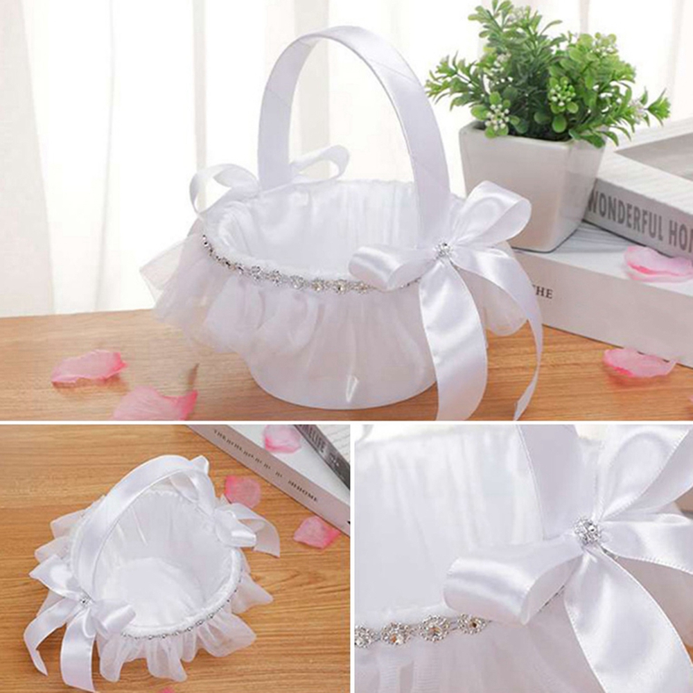 Wedding Baskets White Flower G - Gardening Tools Girls review and price