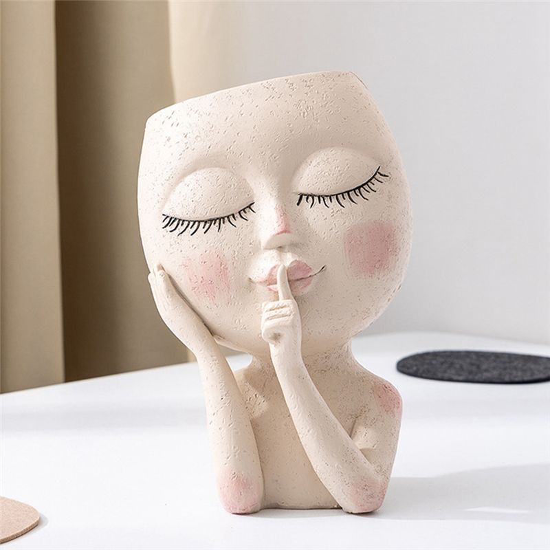 REST Girls Face Head Vases Flo - Gardening Tools Girls review and price