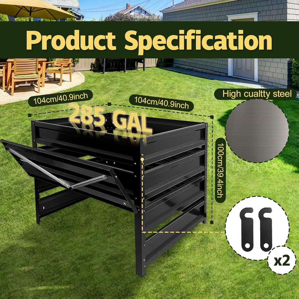 Compost Bin Outdoor - 285 Gall - Compost Bin review and price