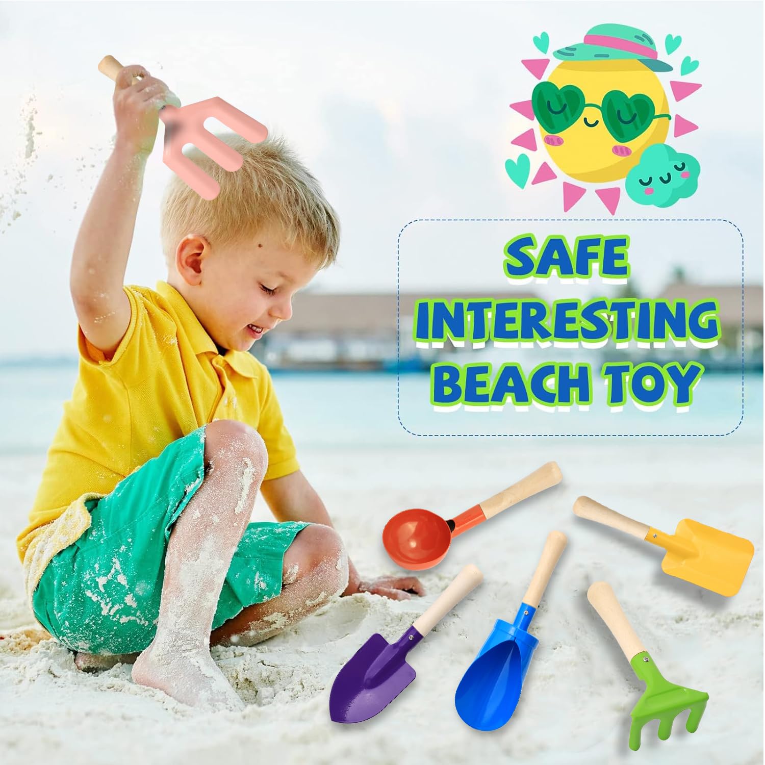 Colorful 6pcs Multifunctional  - Gardening Tools Kids Set review and price