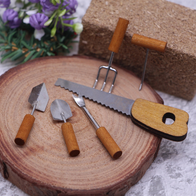 6Pcs/set Dollhouse Miniature S - Gardening Tools Kids Set review and price