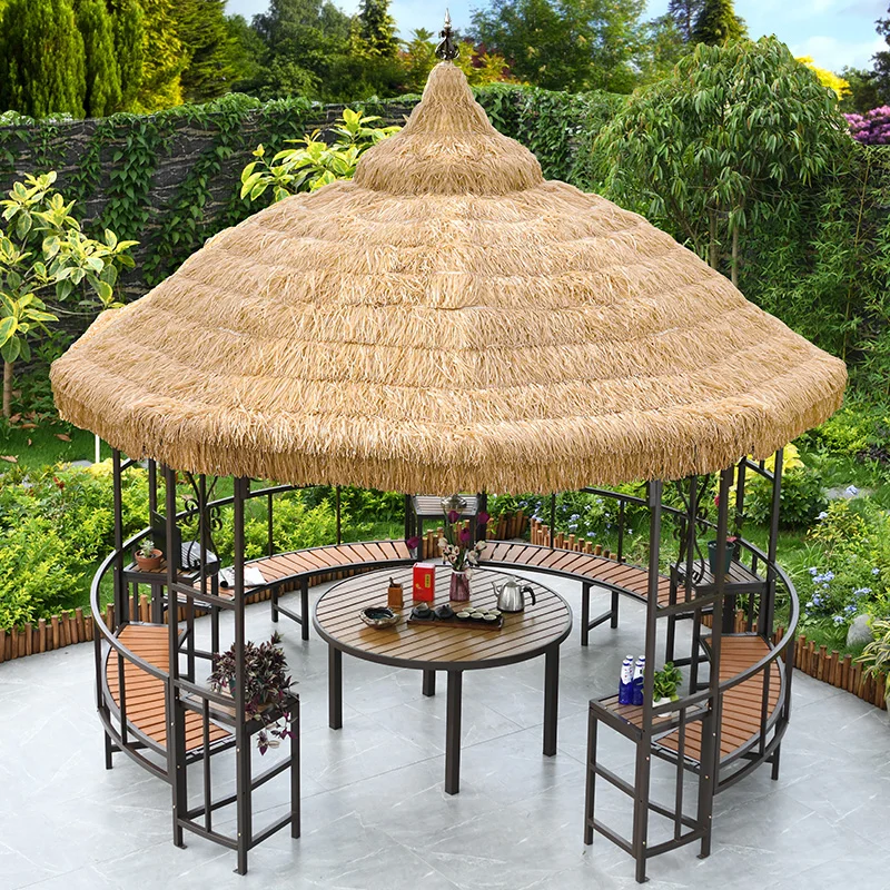 Outdoor thatched pavilions, vi - Gardening Tools Photo review and price