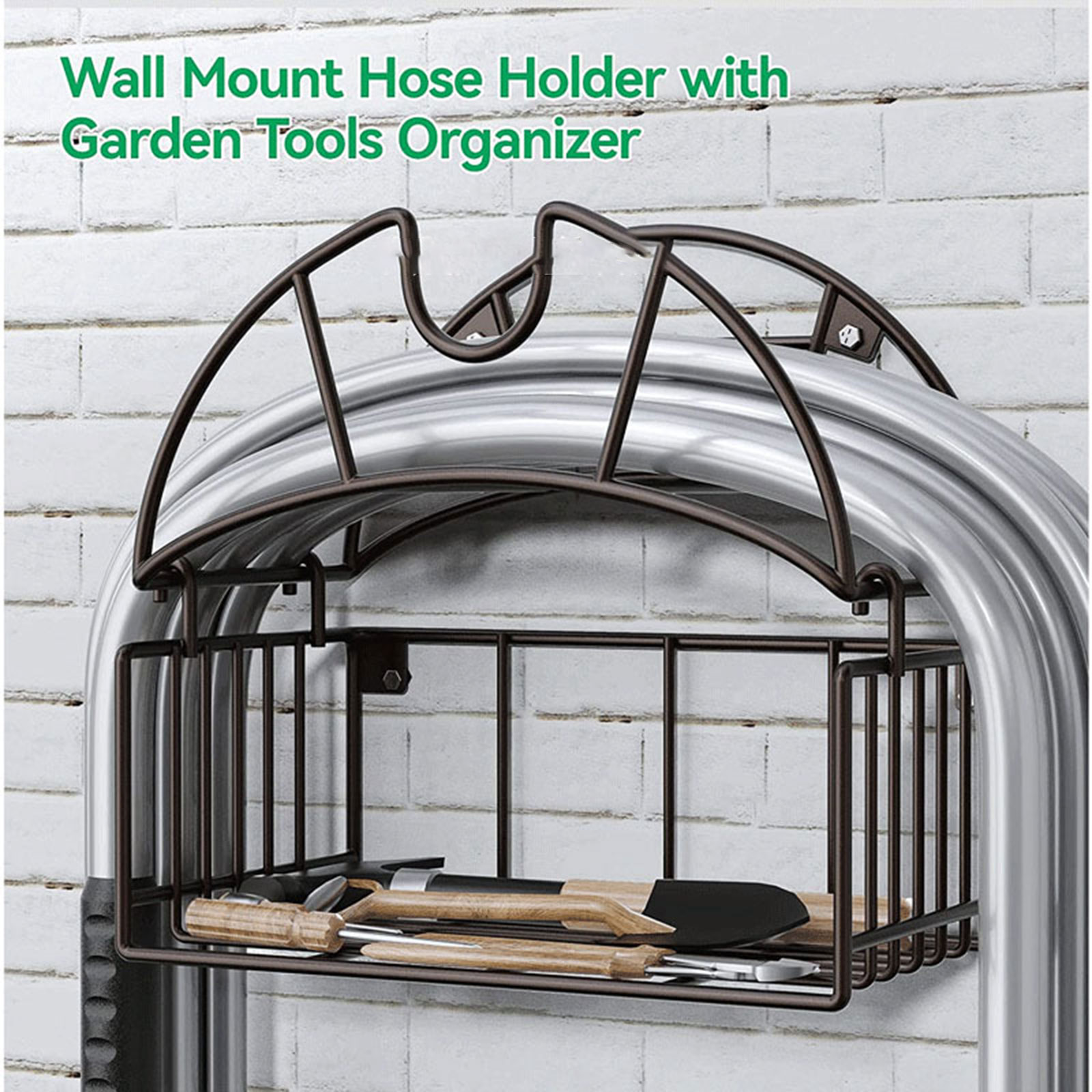 Wall Mount Garden Hose Holder  - Gardening Tools Rack review and price