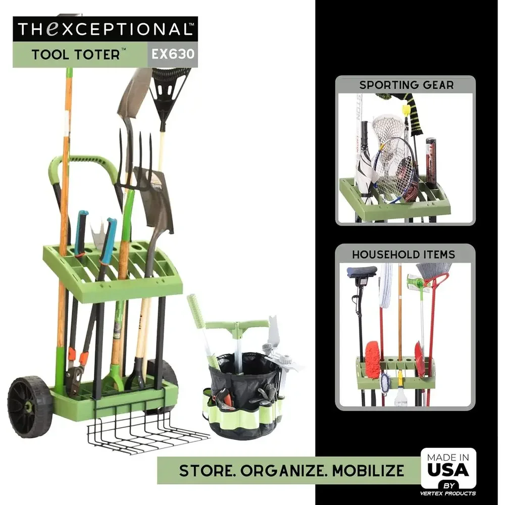Garden Tool Cart with Tote, Wh - Gardening Tools Made In Usa review and price